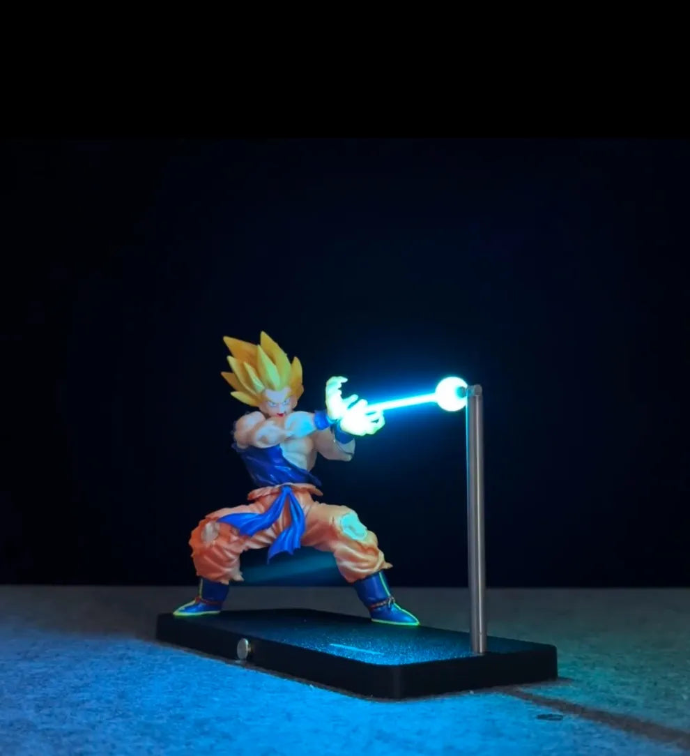 Super Saiyan Magnetic Light Beam Figurine – LED Collectible