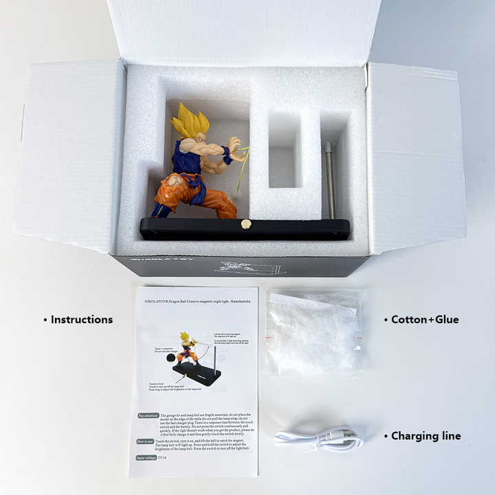 Super Saiyan Magnetic Light Beam Figurine – LED Collectible