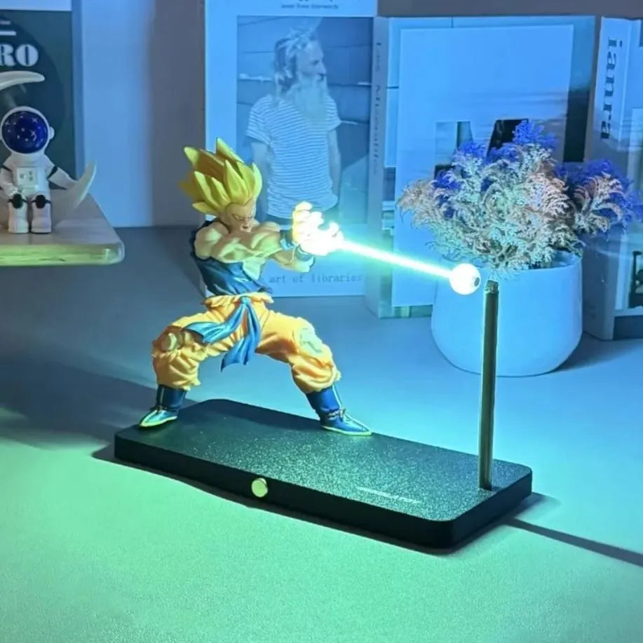 Super Saiyan Magnetic Light Beam Figurine – LED Collectible